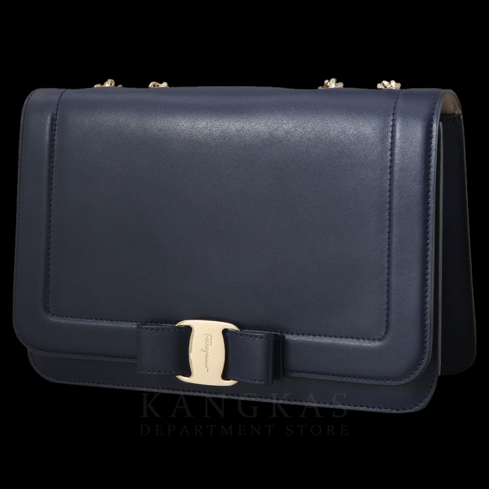 FERRAGAMO(USED)페레가모 바라리본 플랩 체인백